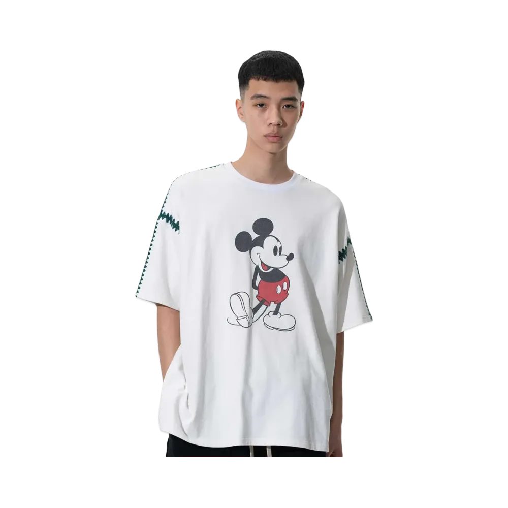 DISCOVERED < Mickey > Shell Stitch S/S Cutsewn "WHITE"