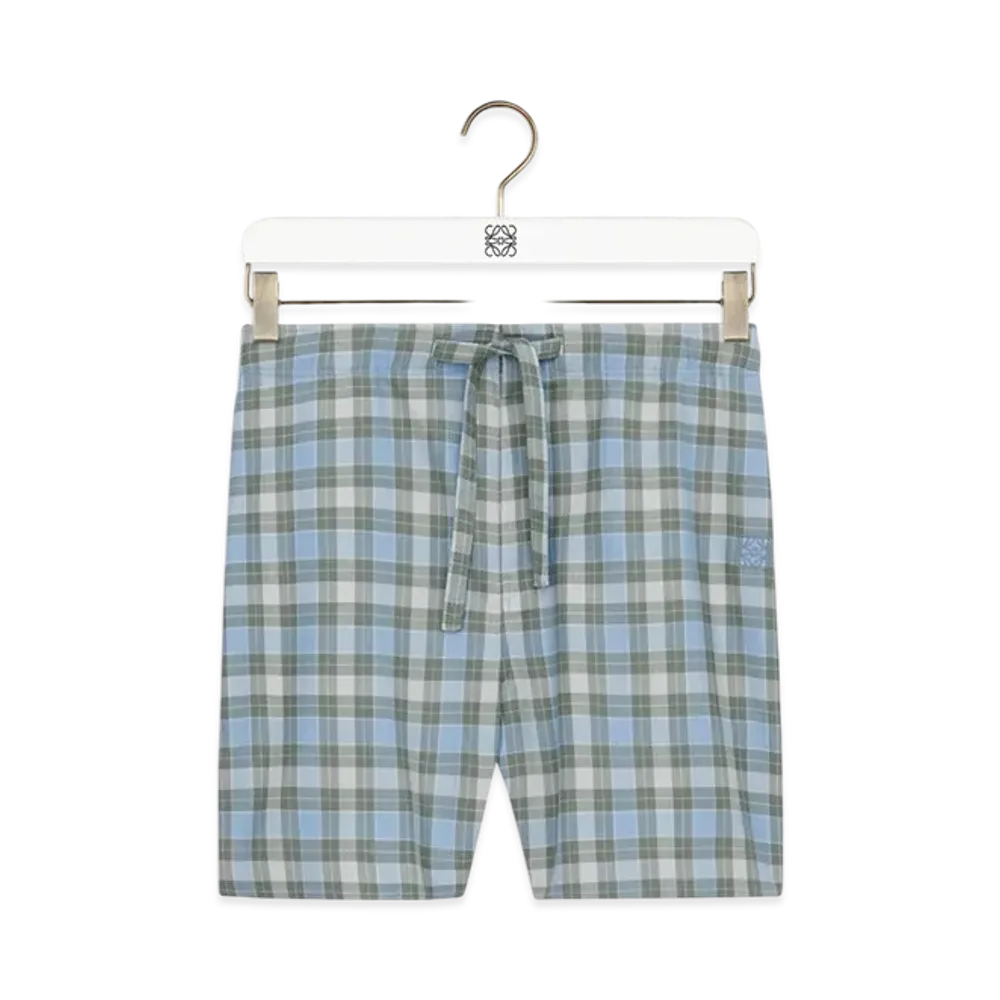 LOEWE Shorts "Light Blue/White"