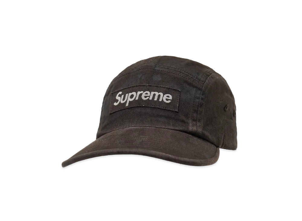 Supreme Overdyed Camo Camp Cap "Black"