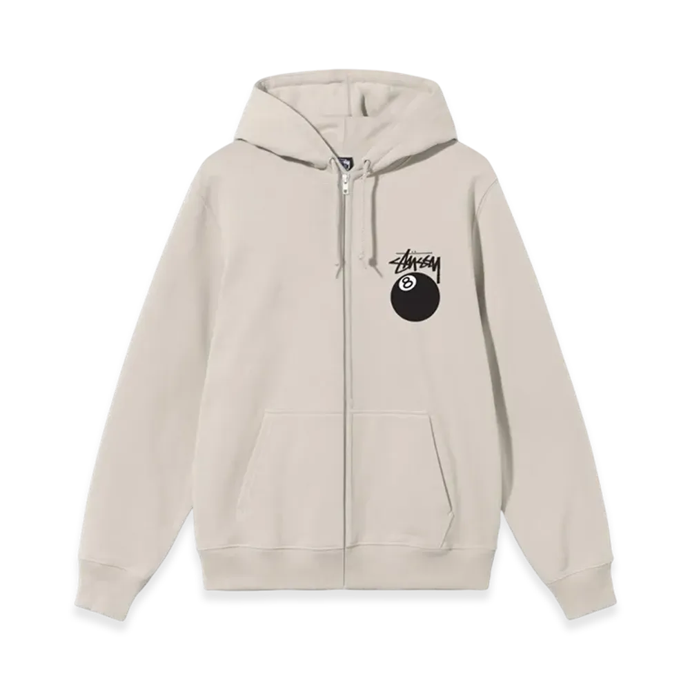 Stussy 8 Ball Zip Hoodie - 22SS "Smoke"