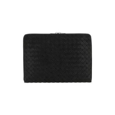 Bottega Veneta Leather Document Case "Black"