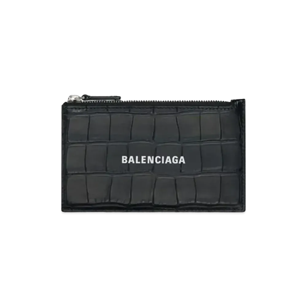 BALENCIAGA Cash Large Long Coin and Card Holder Forest "Black"
