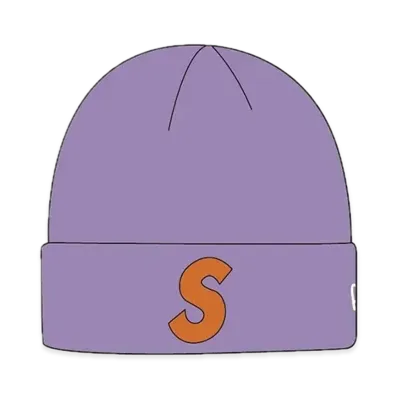Supreme New Era S Logo Beanie "Light Violet" (19FW)