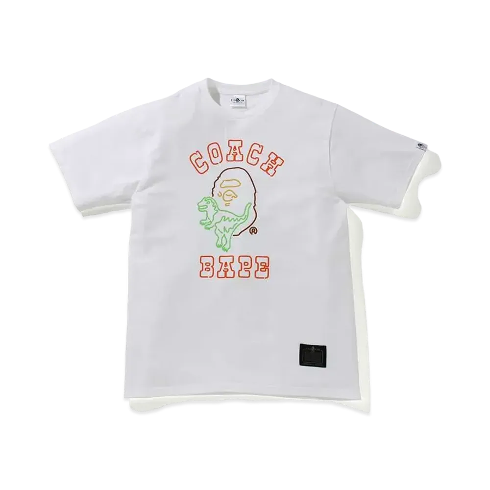 Bape × Coach Neon Sign College Tee (海外限定)