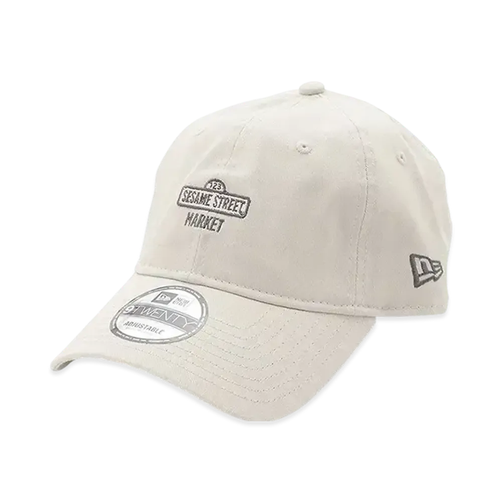 NEW ERA x SESAME STREET MARKET Collaboration Message Cap "Light Beige"