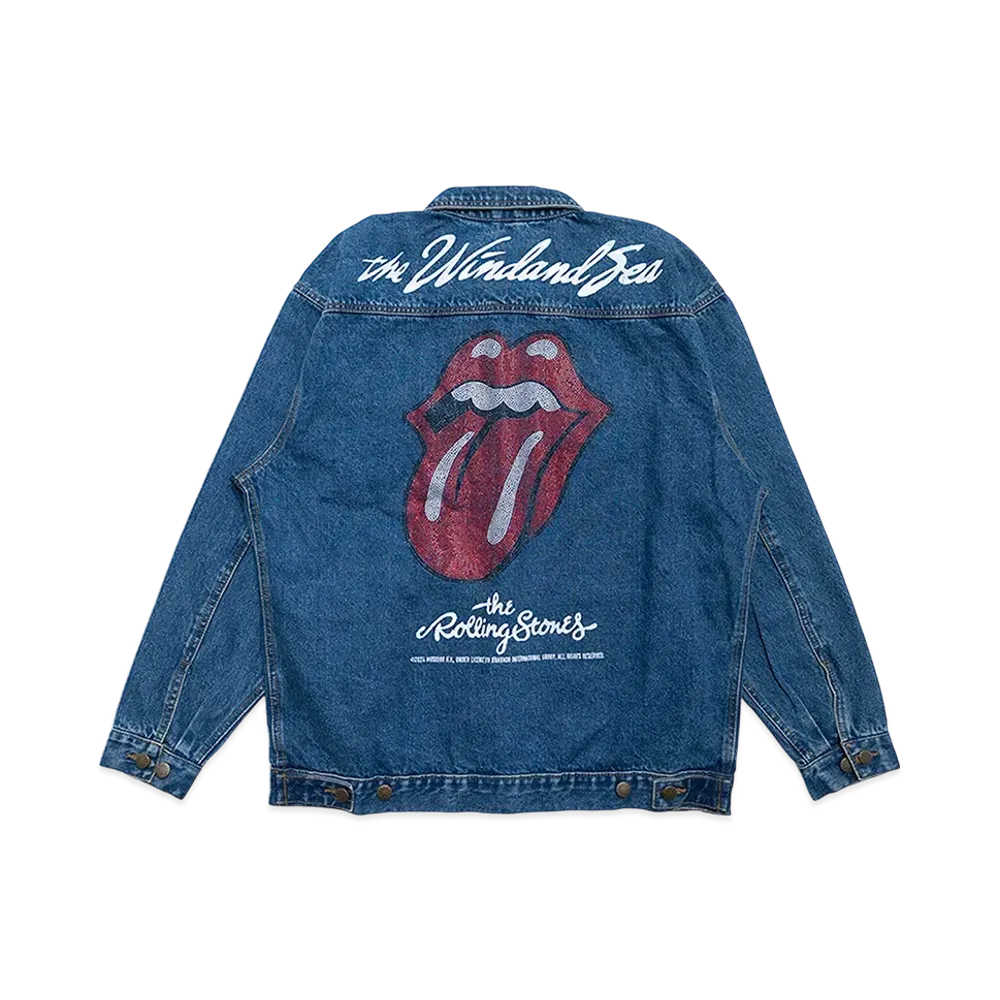 WIND AND SEA x The Rolling Stones Rhine Stones Denim Jacket "Denim"