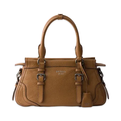 PRADA Large Leather Tote Bag "Caramel"