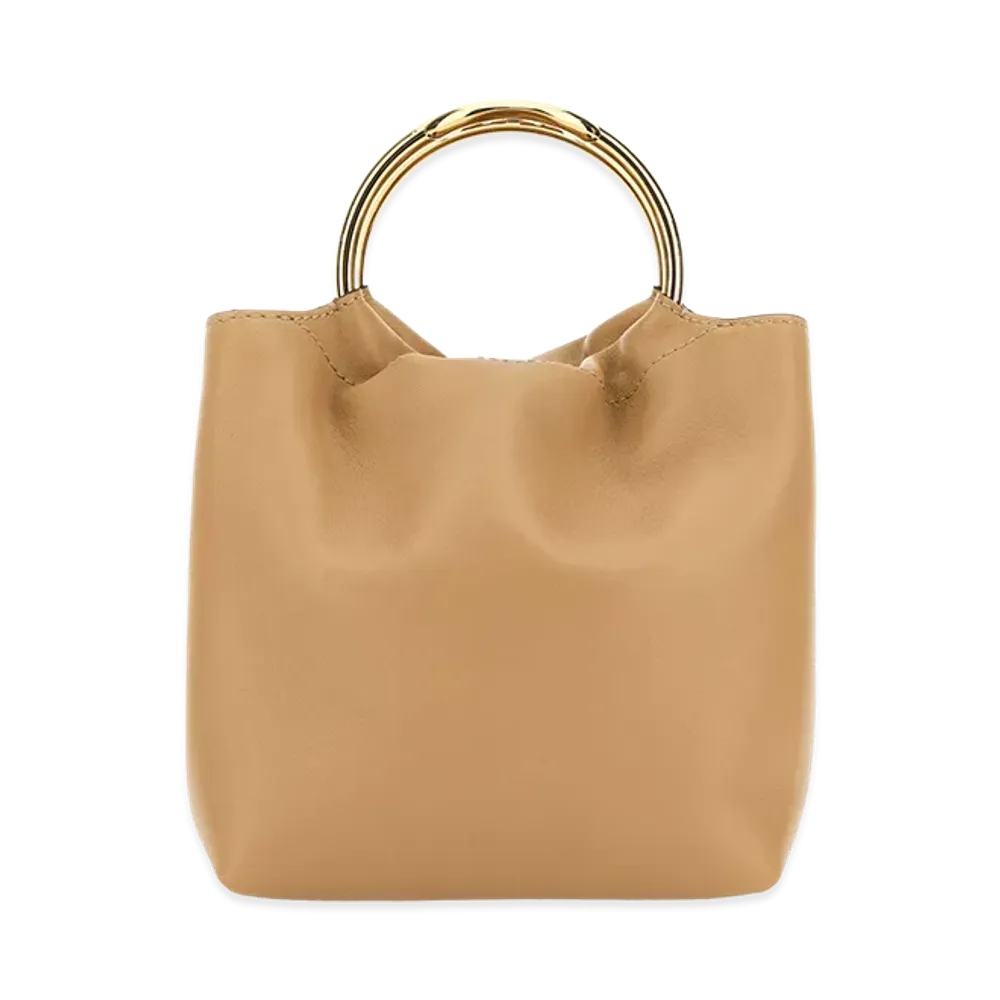Valentino Women's Leather Bucket Bag "Beige"