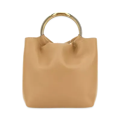 Valentino Women's Leather Bucket Bag "Beige"