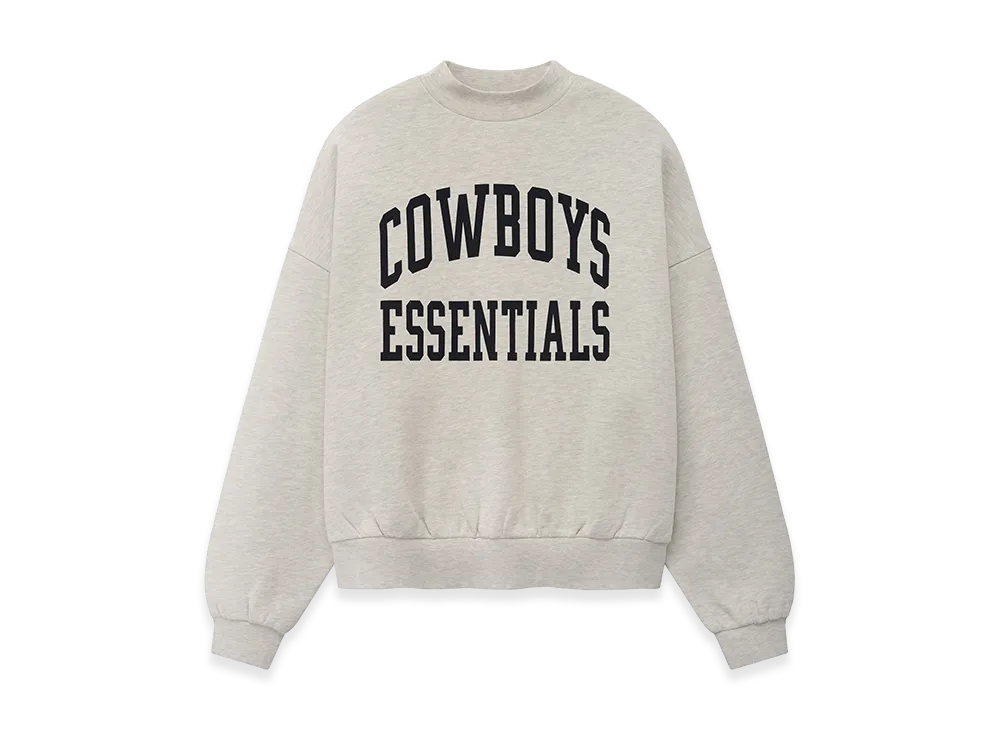 FEAR OF GOD ESSENTIALS Dallas Cowboys Training Camp Crewneck Boxy Fit "Light Heather"
