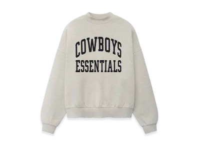 FEAR OF GOD ESSENTIALS Dallas Cowboys Training Camp Crewneck Boxy Fit "Light Heather"