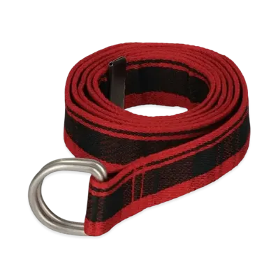 SPLR NOT NATURAL Jacquard Check Long Belt "Red"