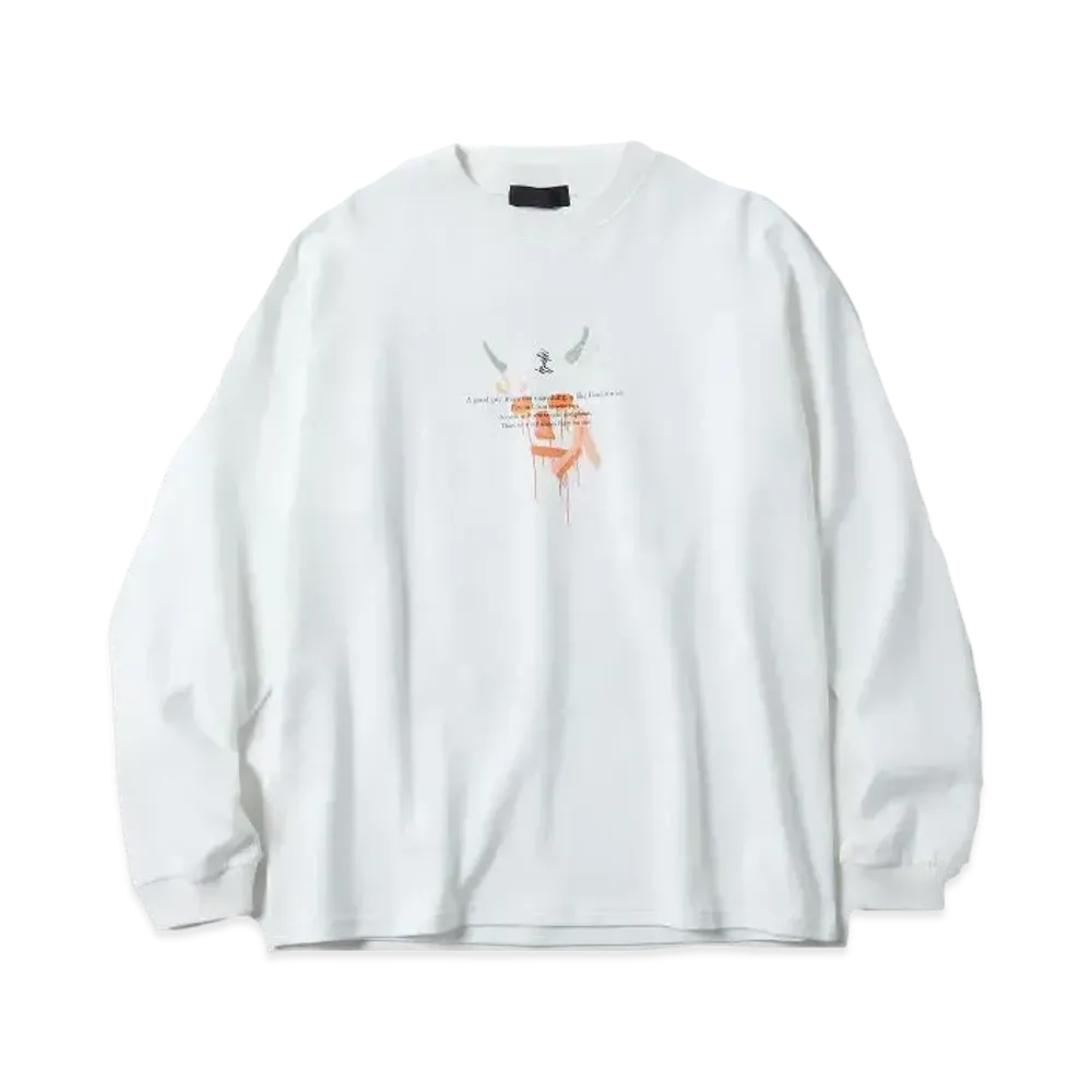 hyakki KIJIN Long Sleeve "AKUTAGAWA" "White"
