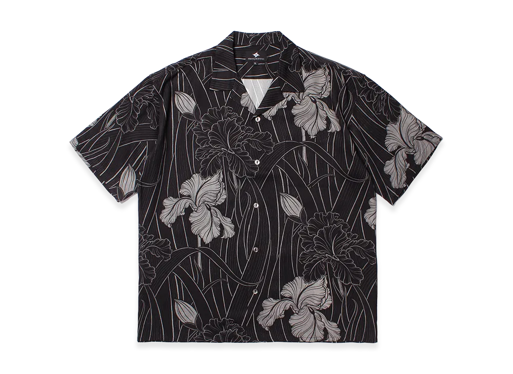 APHRODITEGANG GAKKIN x BUDSPOOL Ayamehana Hawaiian Shirt "Black"