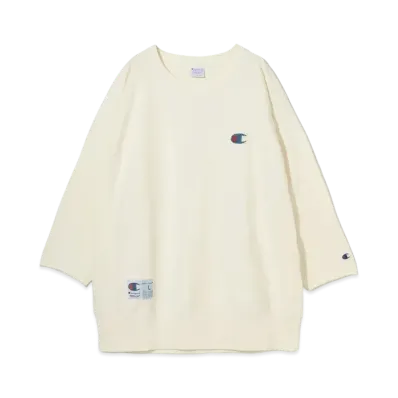 Champion x UNDERCOVER Reverse Weave Cut Off Crew Neck Sweatshirt "Ivory"