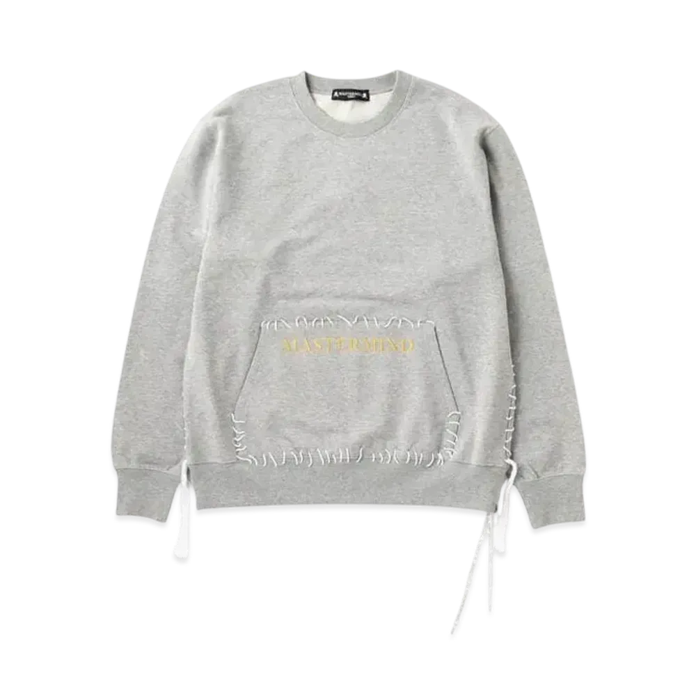 mastermind WORLD Hand-Stitched Crewneck "Top Gray"