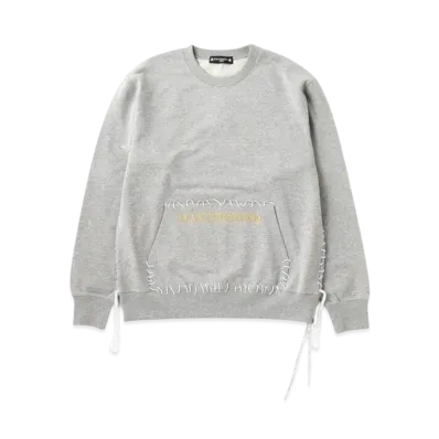 mastermind WORLD Hand-Stitched Crewneck "Top Gray"