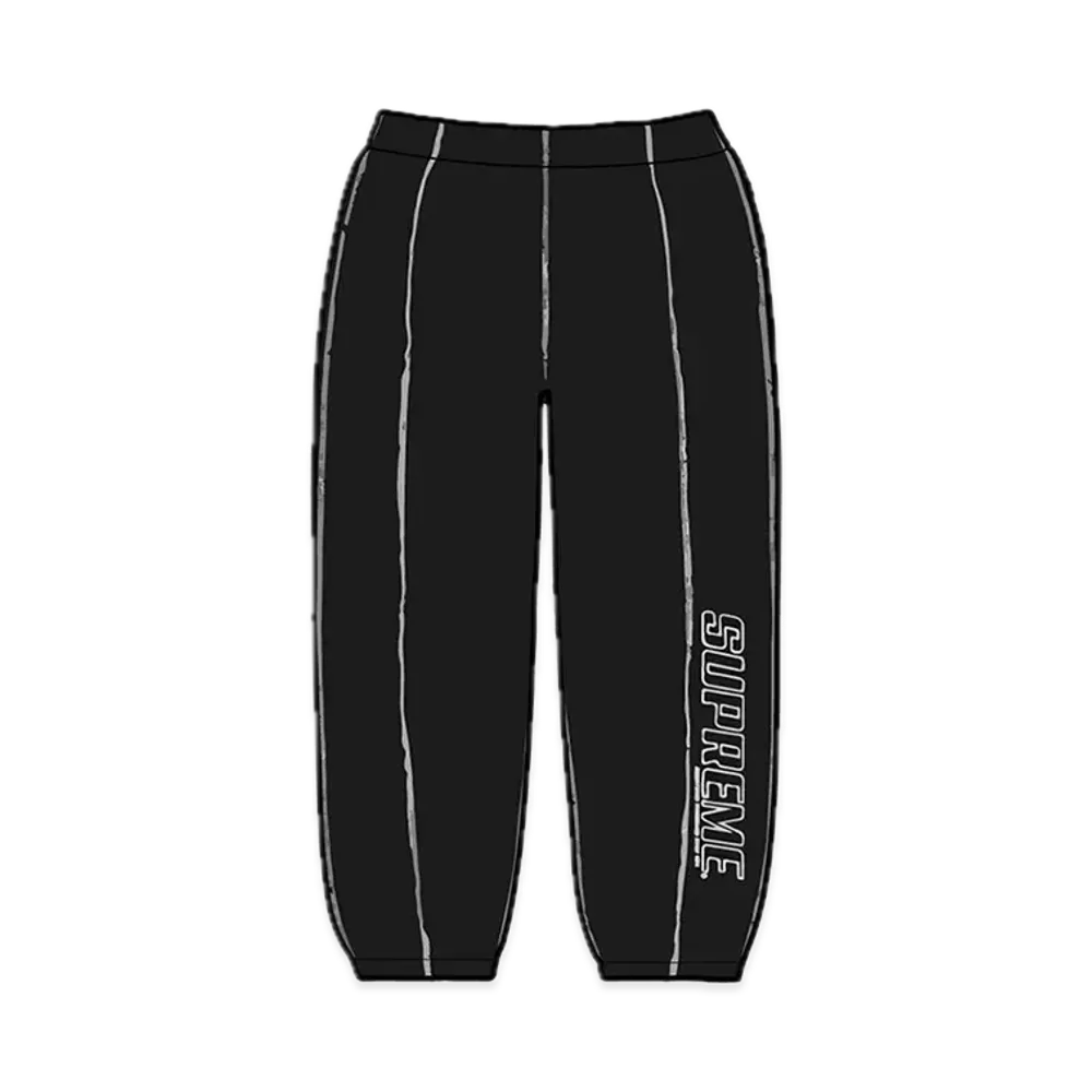 Supreme Coverstitch Sweatpant "Black"