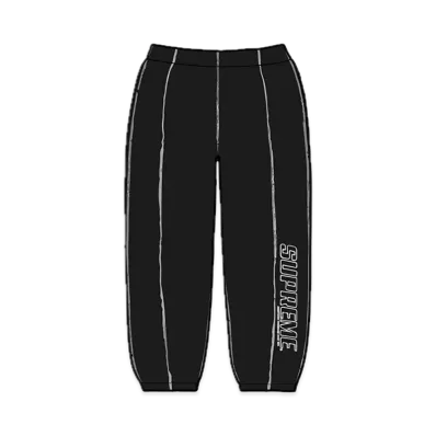 Supreme Coverstitch Sweatpant "Black"