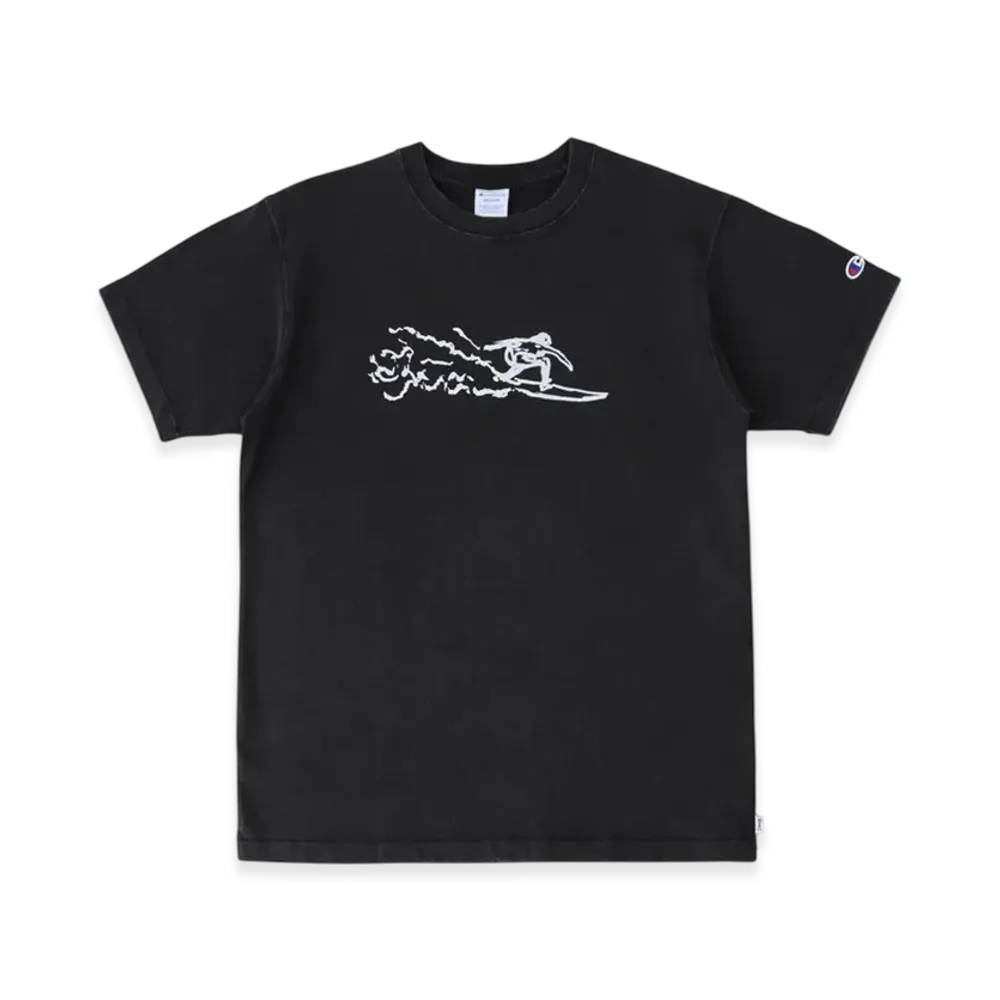 RHC Ron Herman x Champion Surf Drawing Tee No.3 "Black"