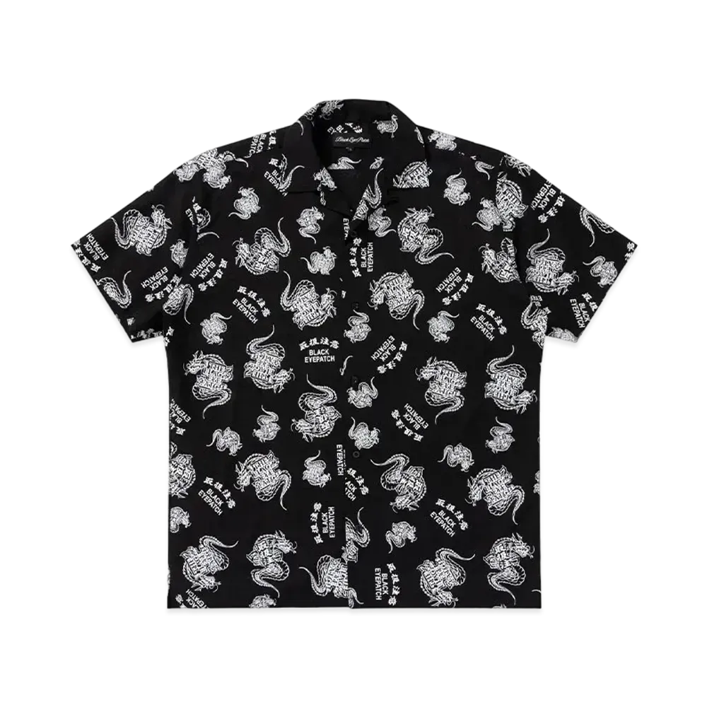 BlackEyePatch HWC Dragon Patterned S/S Shirt "Black"