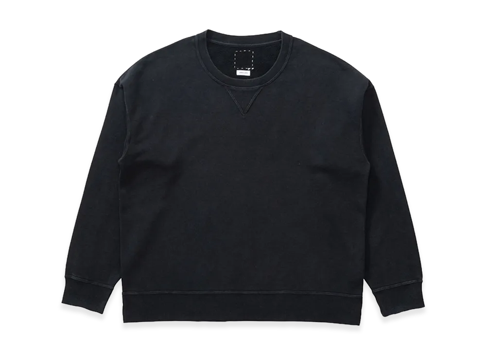 visvim Jumbo SB Sweat L/S DMGD "Black"