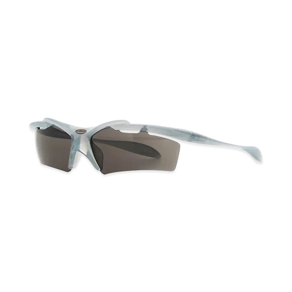 BALENCIAGA Women's Acetate Turbo Rectangle Sunglasses "Light Blue"