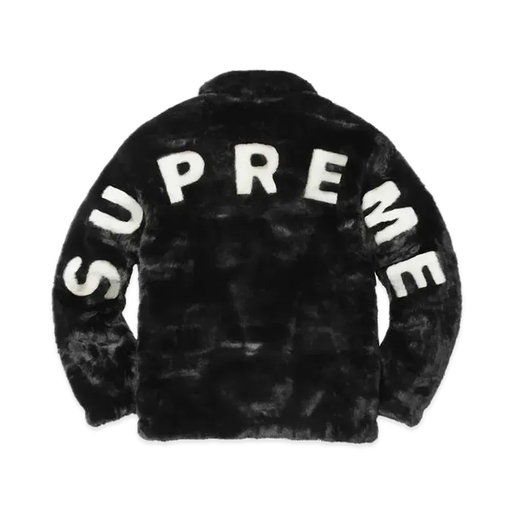 Supreme Faux Fur Bomber Jacket "Black"