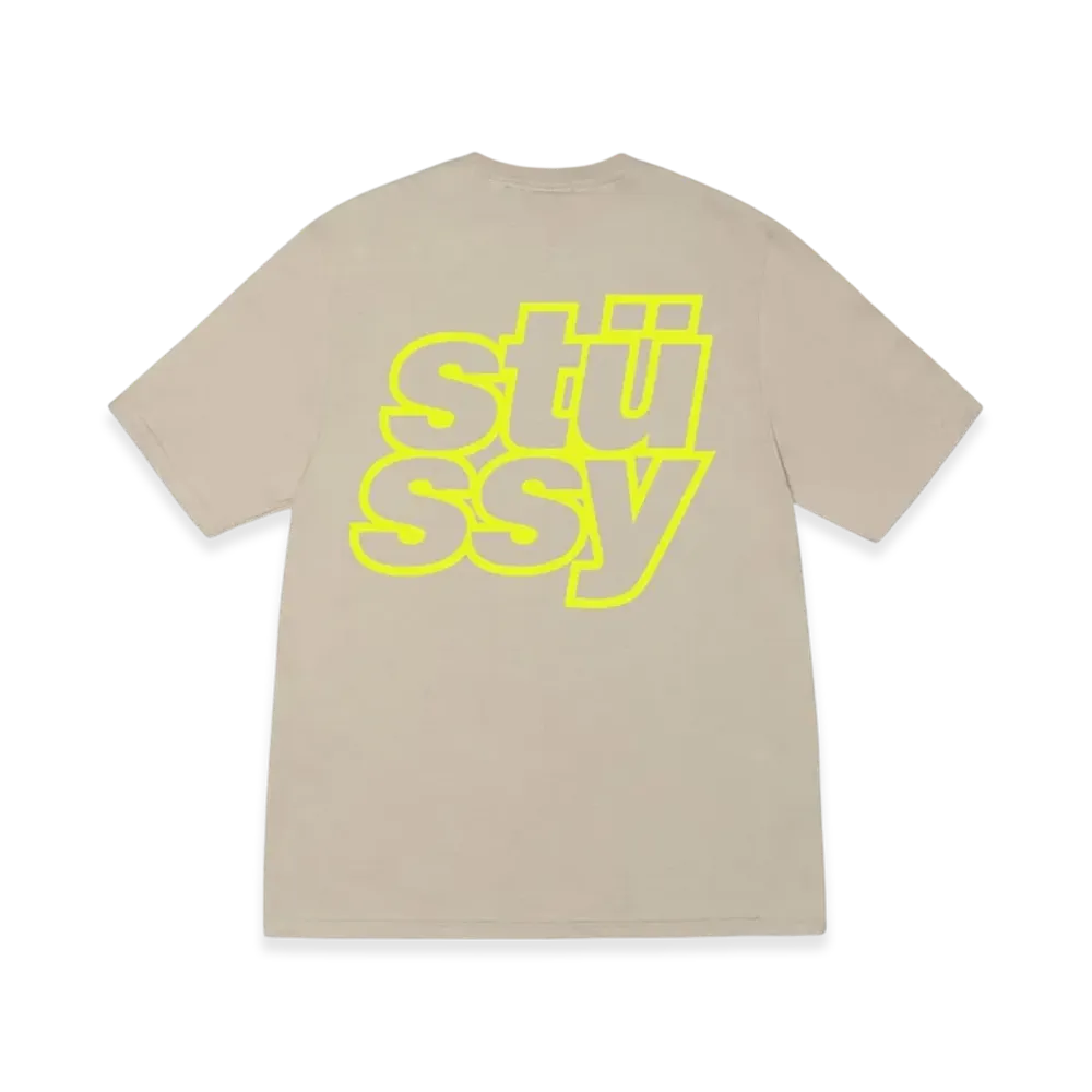 Stussy Stacked Tee "Khaki"