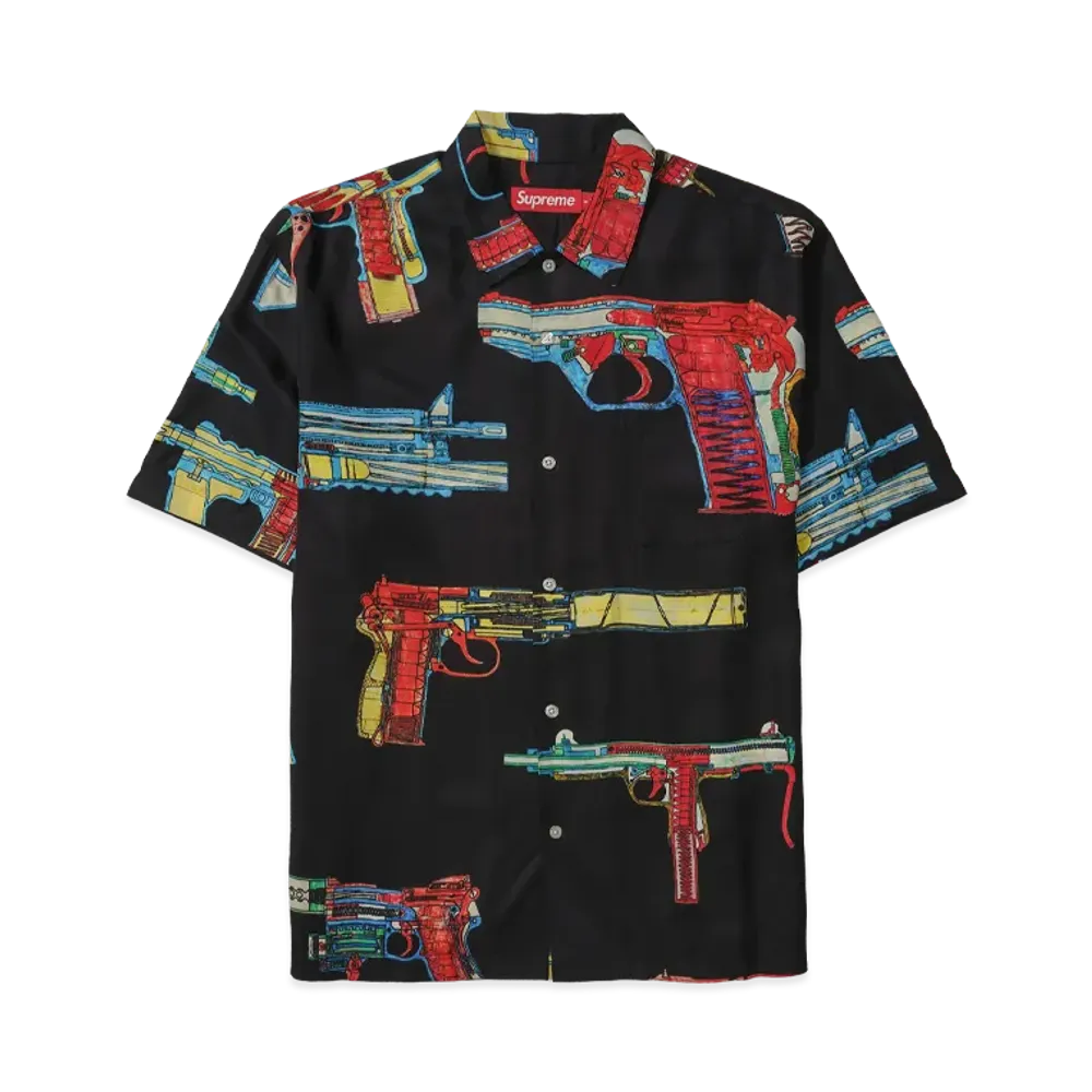 Supreme Guns Silk S/S Shirt "Black"