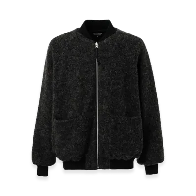 COMME des GARCONS HOMME Reversible Wool Blouson "Charcoal Gray/Black"