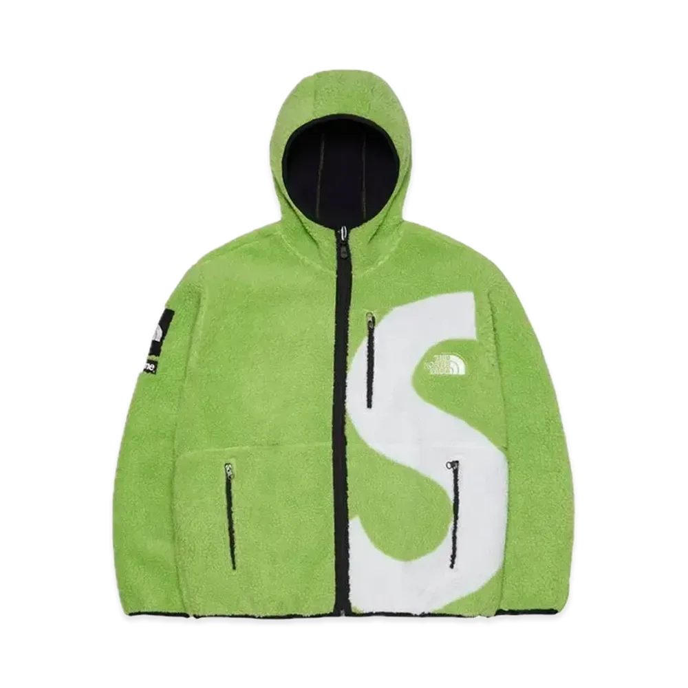 Supreme x The North Face S Logo Hooded Fleece Jacket "Green"
