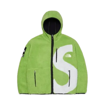 Supreme x The North Face S Logo Hooded Fleece Jacket "Green"