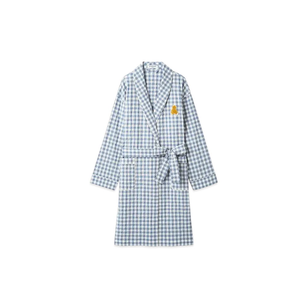 GELATO PIQUE Homme Gingham Check Gown "Blue"