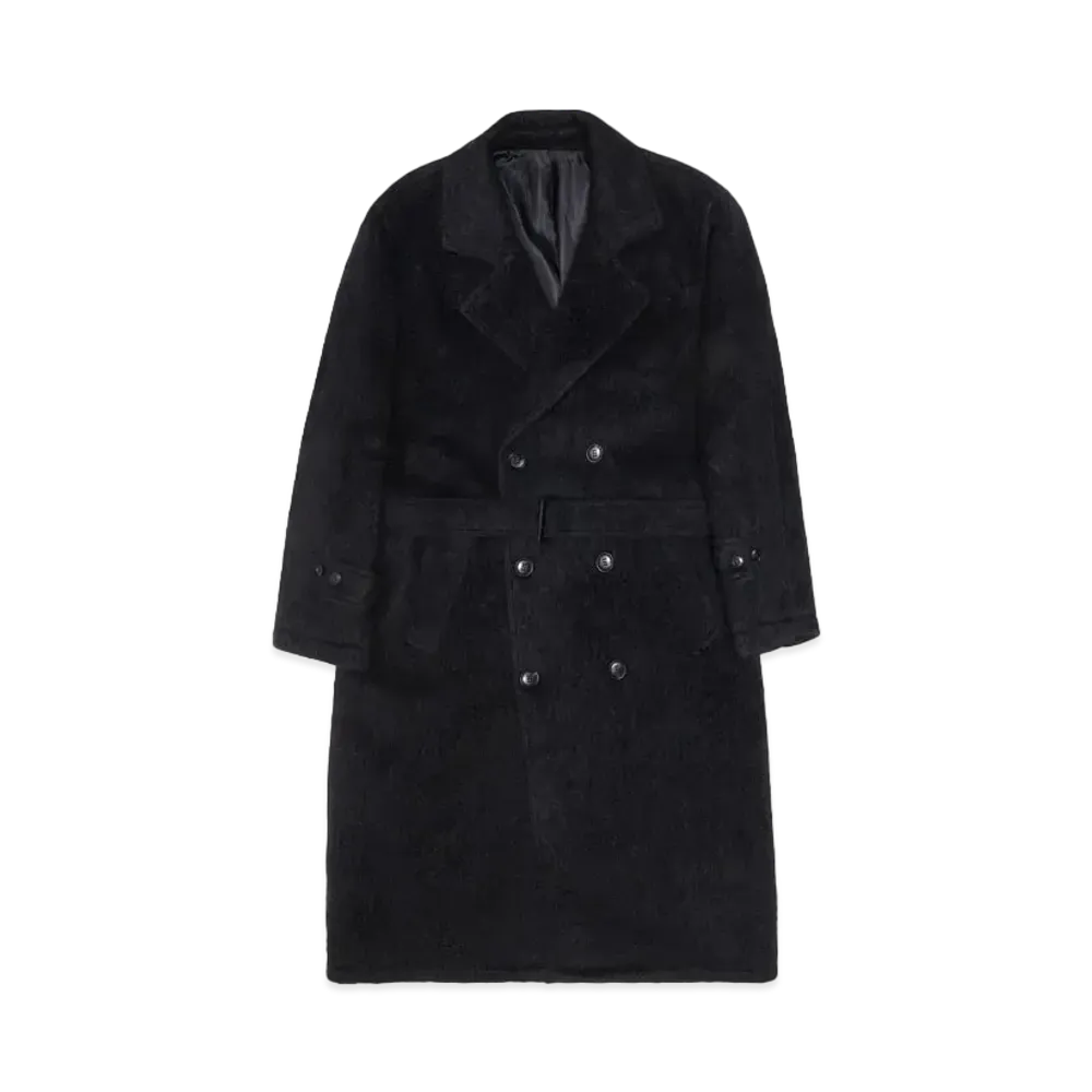 Stussy Mohair Trench Coat "Black"