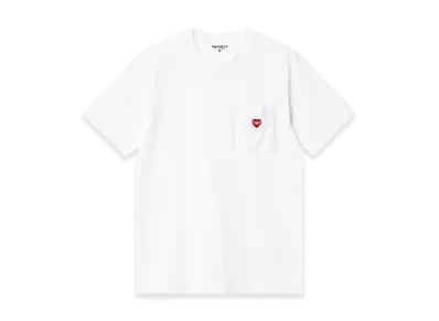 Carhartt WIP S/S Pocket Heart T-Shirt "White/Red"