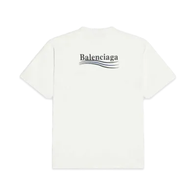 BALENCIAGA Political Campaign Large Fit T-shrit "White"