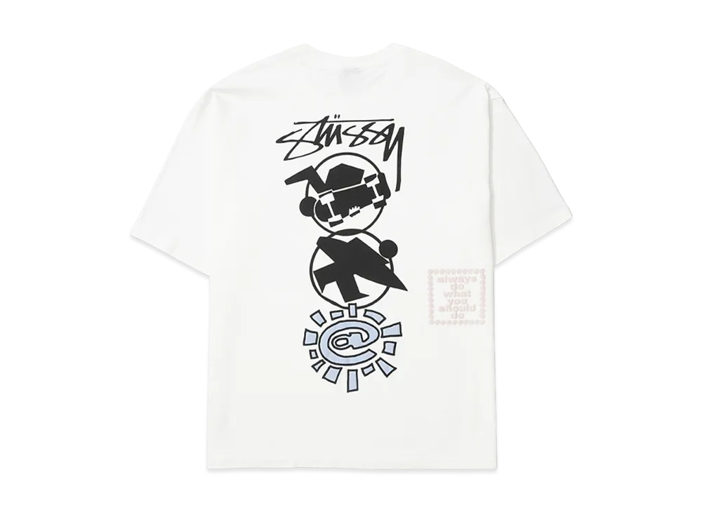 Stussy x Always Do What You Should Do Stack Tee "White"