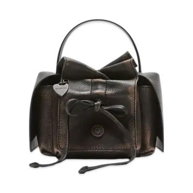 Acne Studios Multipocket mini bag "Dark Brown/Beige"