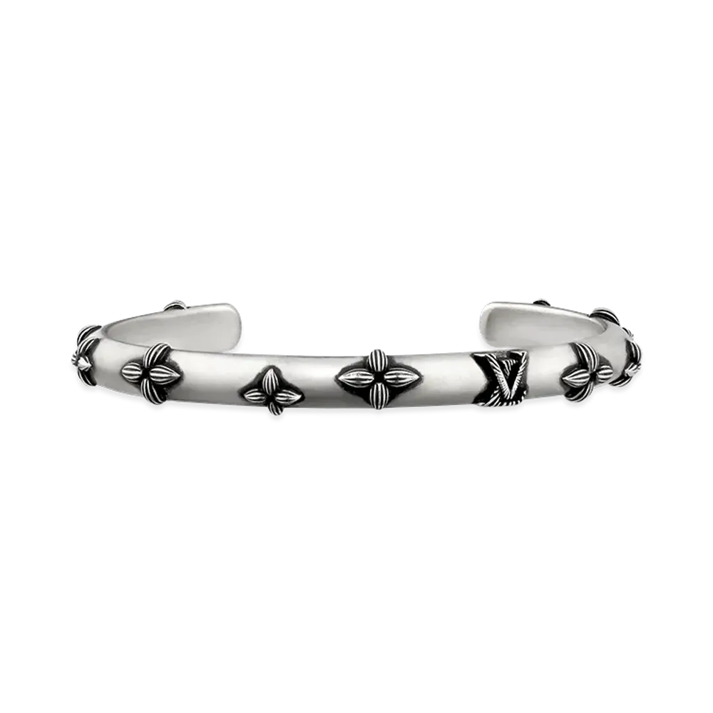Louis Vuitton Cuff LV Whisper "Silver"