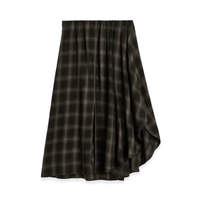 OUR LEGACY Women's Fan Skirt "El Paso Check Saloon Tencel"