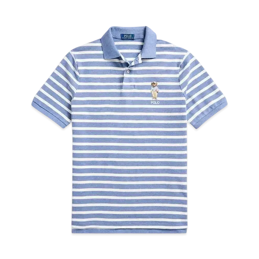 Polo Ralph Lauren Custom Slim Fit Polo Bear Polo Shirt "Blue"