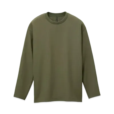 DESCENTE ALLTERRAIN I/O Stretch Twill L/S T-Shirts "Smoky Wood"