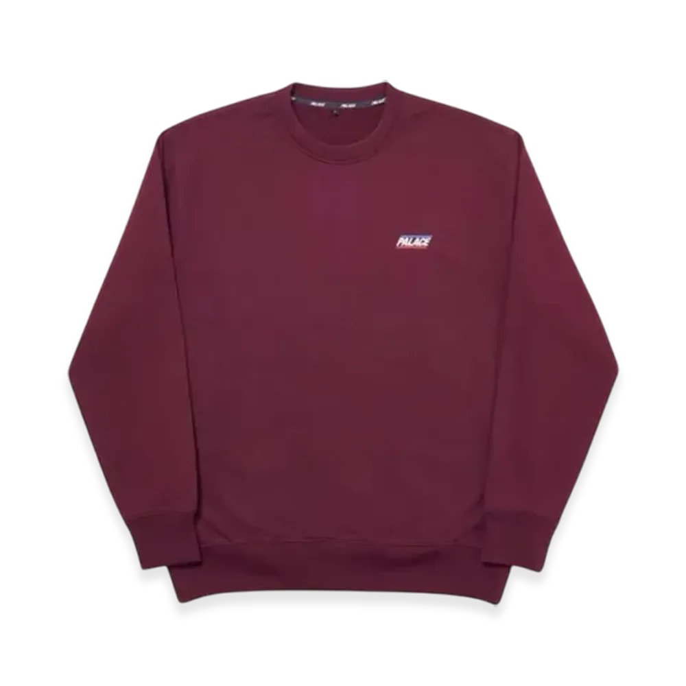 PALACE Basically a Crew "Burgundy"