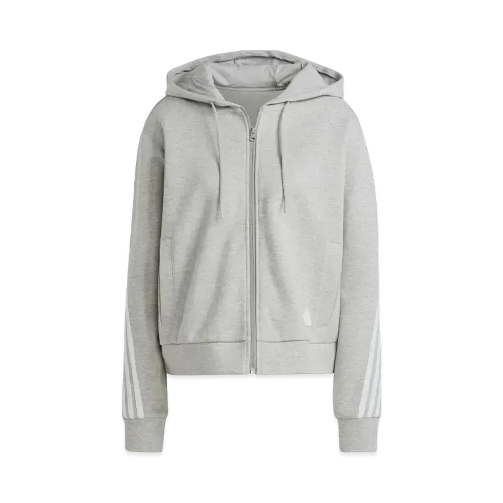 adidas Future Icon Three Stripes Full Zip Parka "Gray"