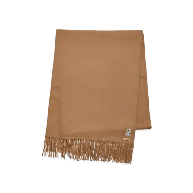 UNDERCOVER The Shepherd Fringed Cashmere Stole "Beige"