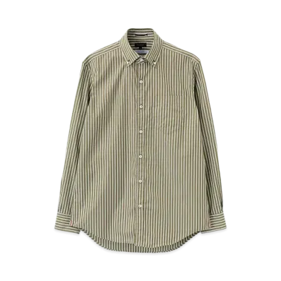Paul Smith Group Stripe Button-Down Shirt "Khaki"