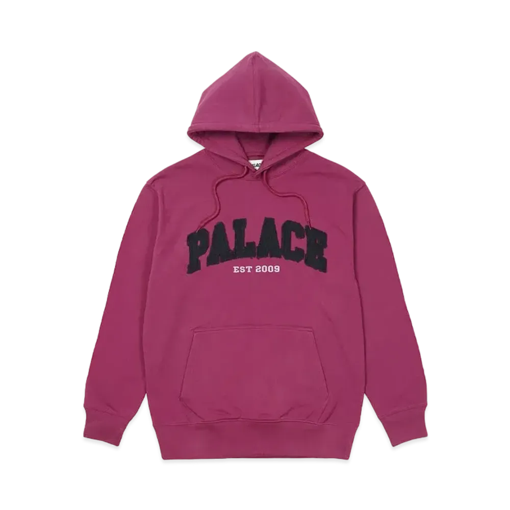 PALACE DROP SHOULDER APPLIQUE HOOD "Pink"