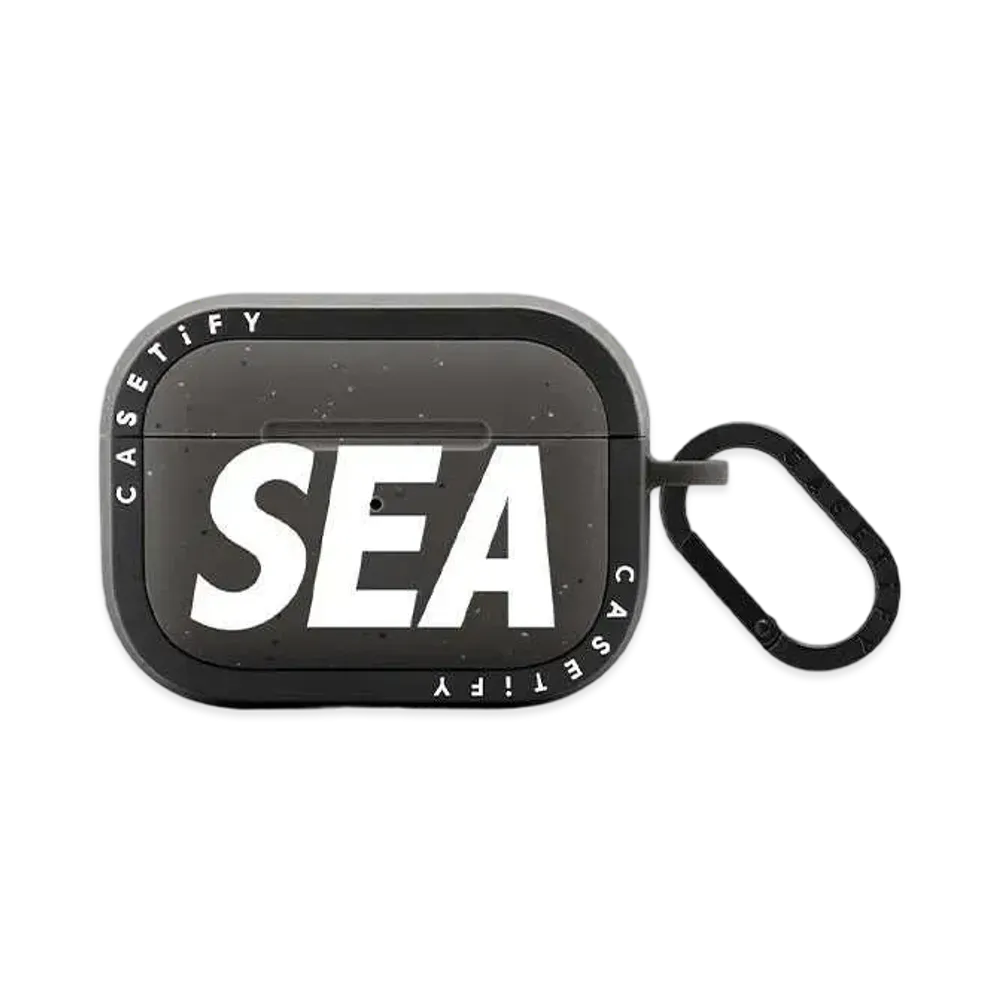 WIND AND SEA x CASETIFY Sea Airpods Case(Ultra Impact Airpods Case) "Matte Charcoal"