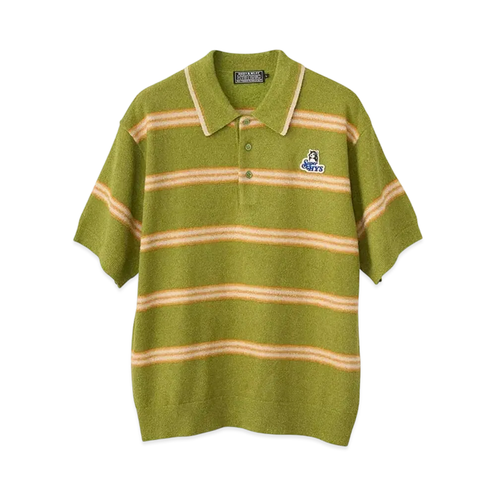HYSTERIC GLAMOUR Super Hys Patch Polo Shirt "Green"